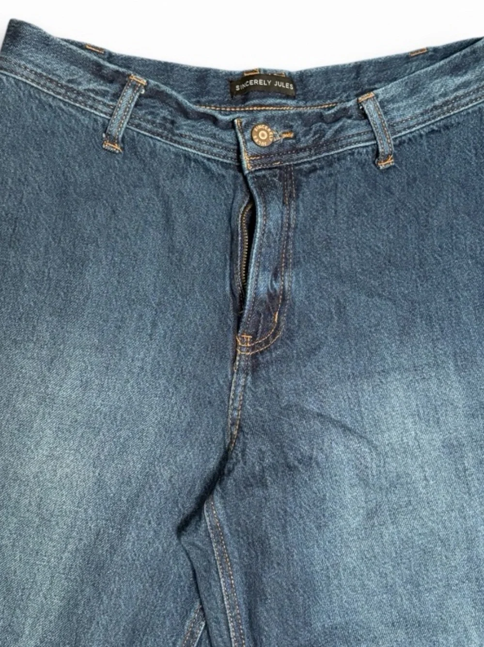 Sincerely Jules Wide-Leg Raw Hem Jeans - Picture 4 of 4